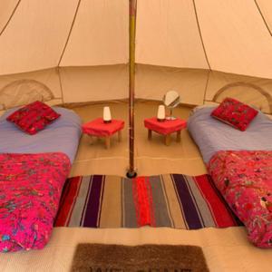 Luxury tent Fred's Yurts At Hay Festival Hay-On-Wye